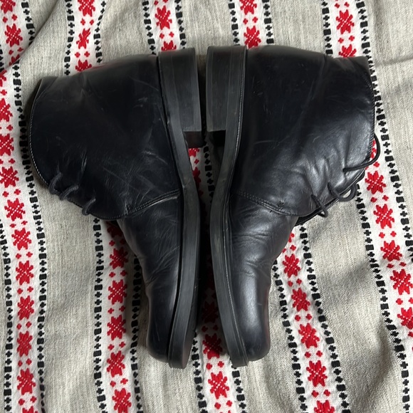 Walking co. Made in Italy glove lined Italian leather boot tie ankle - Picture 3 of 9